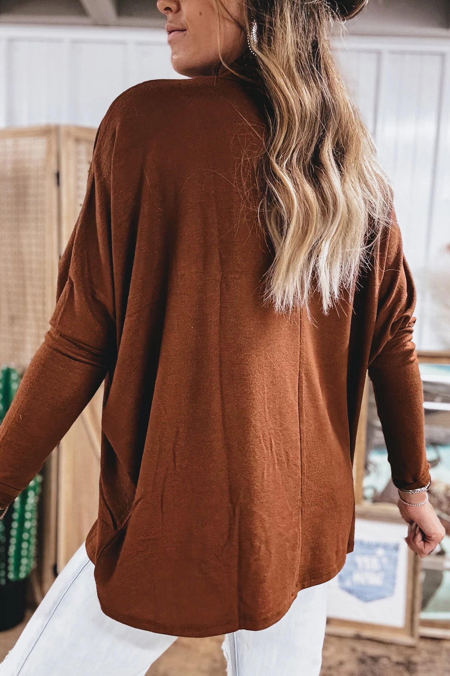 Black High Neck Long Sleeve Top
